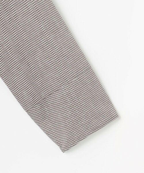 L size ONWARD(大きいサイズ) / エルサイズオンワード シャツ・ブラウス | リネンminiチェック プルオーバー ブラウス | 詳細4