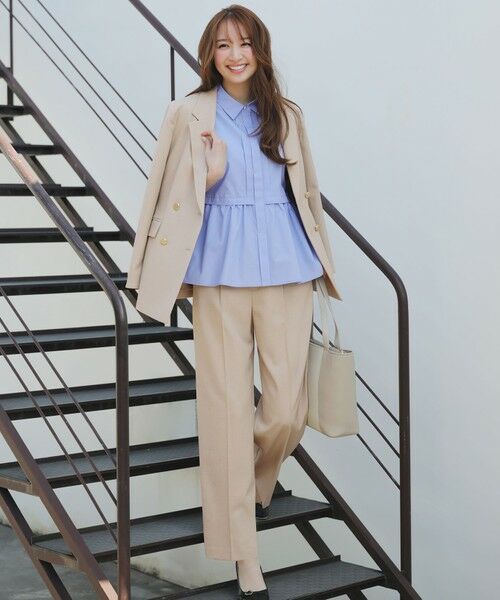 L size ONWARD(大きいサイズ) / エルサイズオンワード シャツ・ブラウス | フレアペプラム シャツ | 詳細6