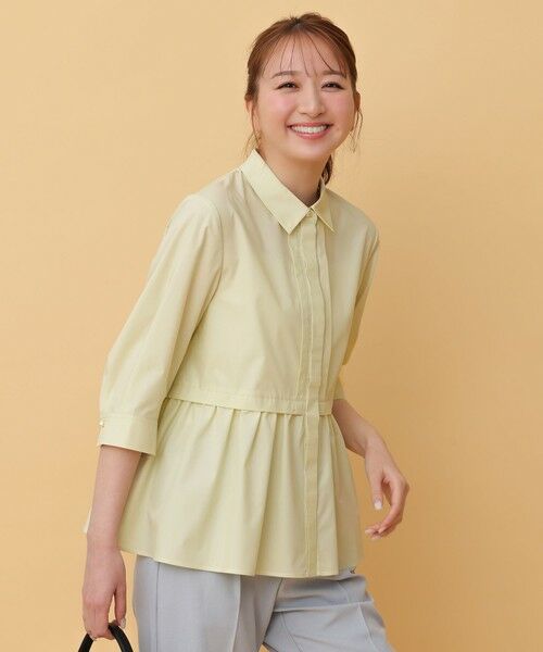 L size ONWARD(大きいサイズ) / エルサイズオンワード シャツ・ブラウス | フレアペプラム シャツ | 詳細8