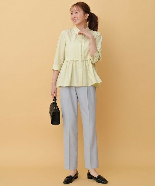 L size ONWARD(大きいサイズ) / エルサイズオンワード シャツ・ブラウス | フレアペプラム シャツ | 詳細9