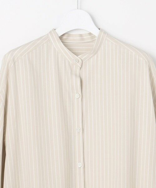 L size ONWARD(大きいサイズ) / エルサイズオンワード シャツ・ブラウス | エンブロイダリーブロードバンドカラー ブラウス | 詳細8