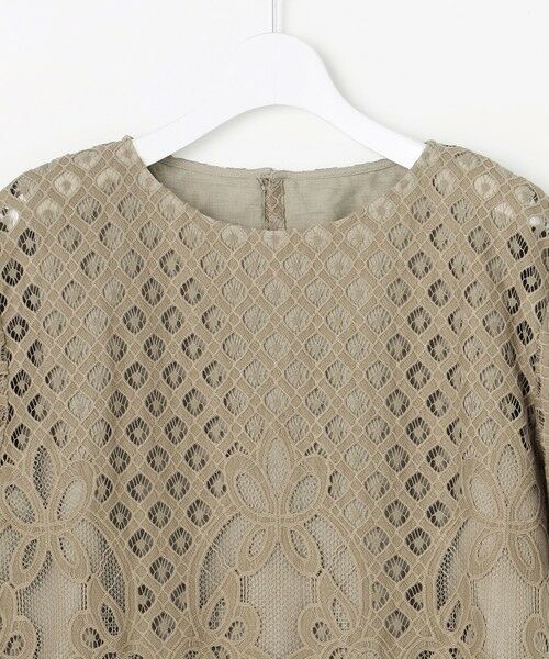 L size ONWARD(大きいサイズ) / エルサイズオンワード シャツ・ブラウス | パネルレース ブラウス | 詳細7