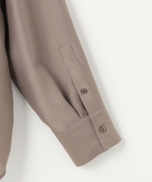 L size ONWARD(大きいサイズ) / エルサイズオンワード シャツ・ブラウス | 【カタログ掲載・羽織りとしても】シャイニーオーガンジーシアー シャツ | 詳細8