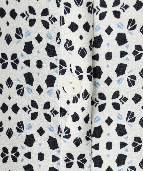 L size ONWARD(大きいサイズ) / エルサイズオンワード シャツ・ブラウス | カレイドスコーププリント バンドカラー ブラウス | 詳細8