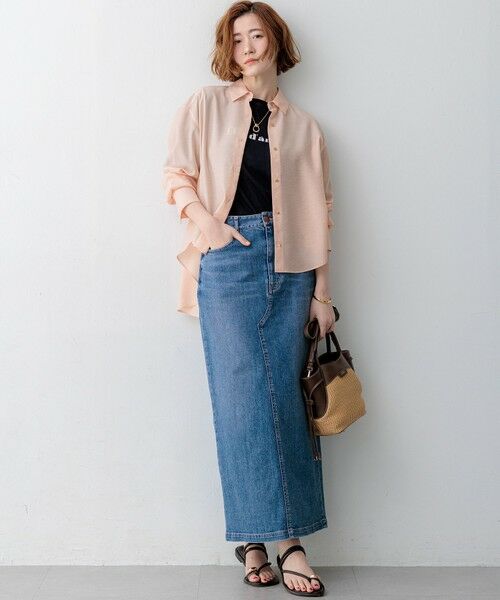 L size ONWARD(大きいサイズ) / エルサイズオンワード シャツ・ブラウス | 【CanCam掲載】シアータンブラー ファンクショナル シャツ | 詳細3