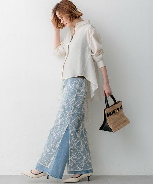 L size ONWARD(大きいサイズ) / エルサイズオンワード シャツ・ブラウス | 【一部予約/CanCam掲載】シアータンブラー シャツ | 詳細16