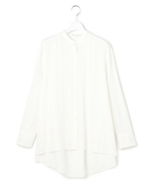 L size ONWARD(大きいサイズ) / エルサイズオンワード シャツ・ブラウス | ドビーストライプ バックタック フレアブラウス | 詳細5