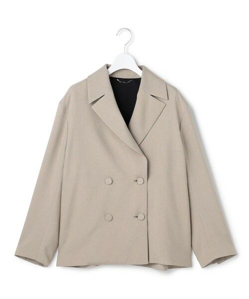 L size ONWARD(大きいサイズ) / エルサイズオンワード その他アウター | 【WEB＆一部店舗限定】 SerikaWorsted トレンチ型ショートコート | 詳細1