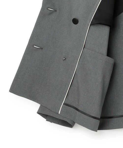 L size ONWARD(大きいサイズ) / エルサイズオンワード その他アウター | 【WEB＆一部店舗限定】 SerikaWorsted トレンチ型ショートコート | 詳細12