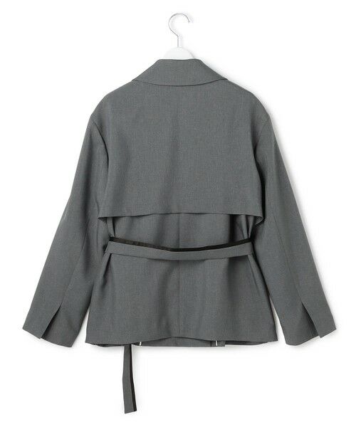 L size ONWARD(大きいサイズ) / エルサイズオンワード その他アウター | 【WEB＆一部店舗限定】 SerikaWorsted トレンチ型ショートコート | 詳細2