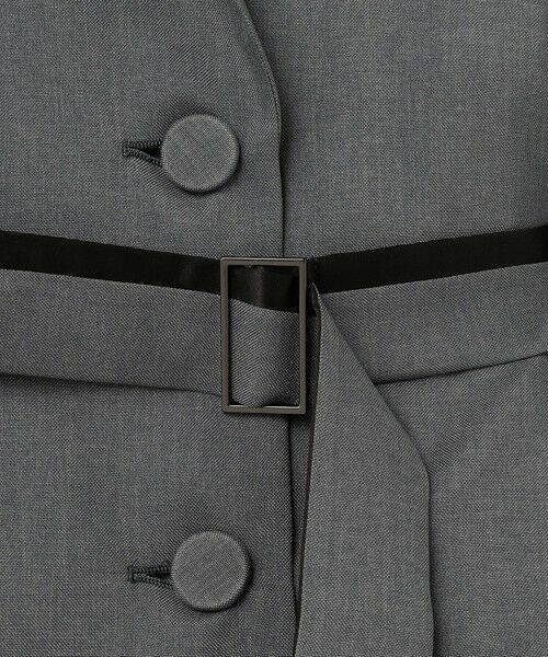 L size ONWARD(大きいサイズ) / エルサイズオンワード その他アウター | 【WEB＆一部店舗限定】 SerikaWorsted トレンチ型ショートコート | 詳細7