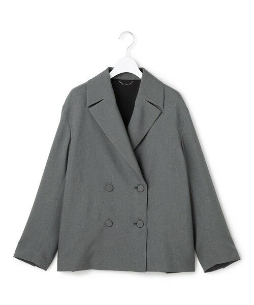 L size ONWARD(大きいサイズ) / エルサイズオンワード その他アウター | 【WEB＆一部店舗限定】 SerikaWorsted トレンチ型ショートコート | 詳細8