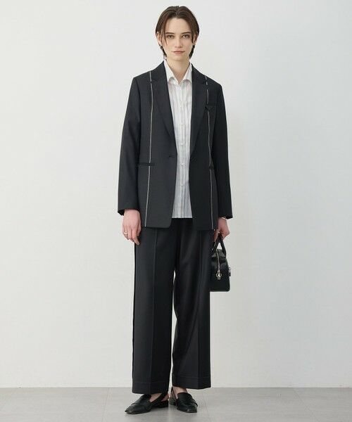 L size ONWARD(大きいサイズ) / エルサイズオンワード テーラードジャケット | 【30th ANNIVERSARY】Bahariyeインサイドアウト テーラードジャケット | 詳細5