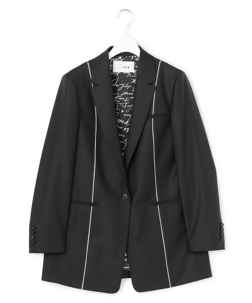 L size ONWARD(大きいサイズ) / エルサイズオンワード テーラードジャケット | 【30th ANNIVERSARY】Bahariyeインサイドアウト テーラードジャケット | 詳細8