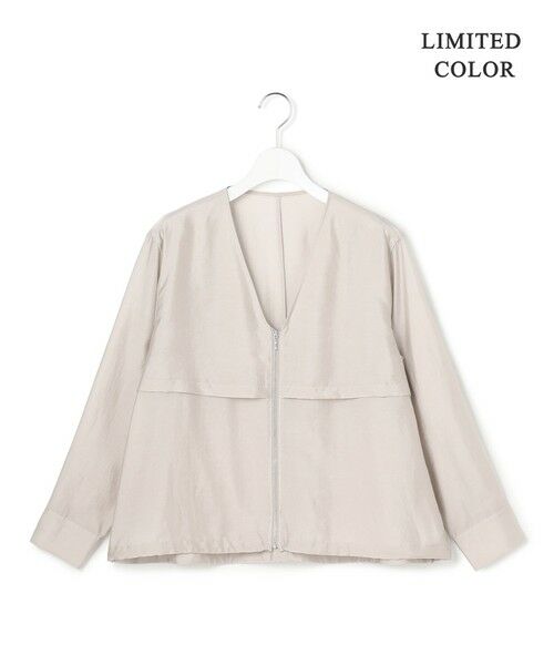 L size ONWARD(大きいサイズ) / エルサイズオンワード ブルゾン | 【WEB限定カラーあり】 リヨセルナイロンワッシャー Vネックブルゾン | 詳細27