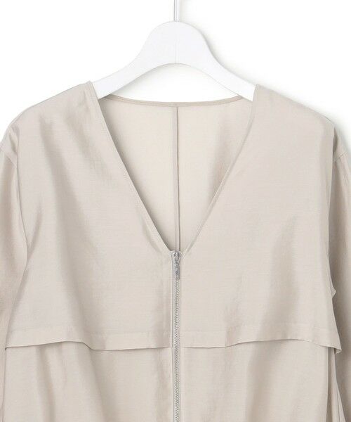 L size ONWARD(大きいサイズ) / エルサイズオンワード ブルゾン | 【WEB限定カラーあり】 リヨセルナイロンワッシャー Vネックブルゾン | 詳細18