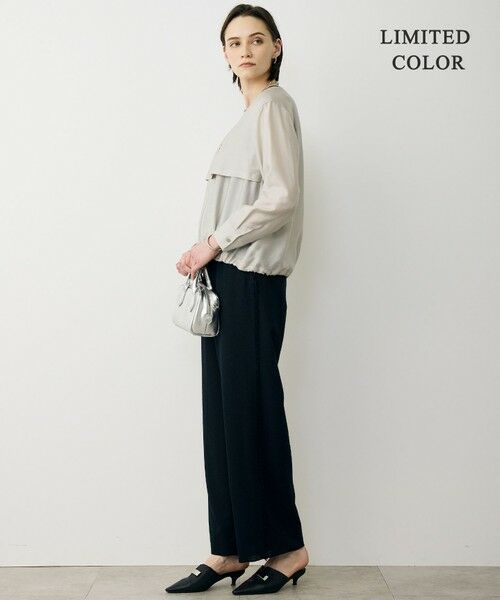 L size ONWARD(大きいサイズ) / エルサイズオンワード ブルゾン | 【WEB限定カラーあり】 リヨセルナイロンワッシャー Vネックブルゾン | 詳細15