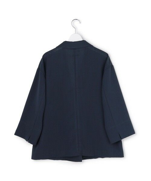 L size ONWARD(大きいサイズ) / エルサイズオンワード テーラードジャケット | ドライアセテートスラブ 8分袖ジャケット | 詳細18