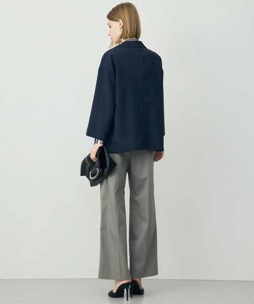 L size ONWARD(大きいサイズ) / エルサイズオンワード テーラードジャケット | ドライアセテートスラブ 8分袖ジャケット | 詳細10