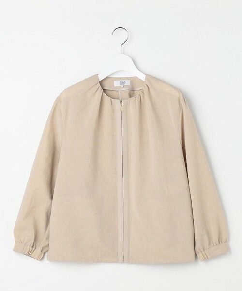 L size ONWARD(大きいサイズ) / エルサイズオンワード ブルゾン | BREEZE COOL トロ ノーカラー ブルゾン | 詳細4