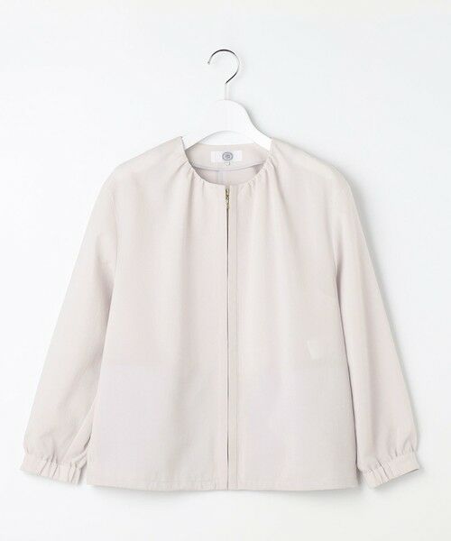 L size ONWARD(大きいサイズ) / エルサイズオンワード ブルゾン | BREEZE COOL トロ ノーカラー ブルゾン | 詳細10