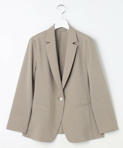 L size ONWARD(大きいサイズ) / エルサイズオンワード テーラードジャケット | BREEZE COOL トロ テーラード ジャケット | 詳細3