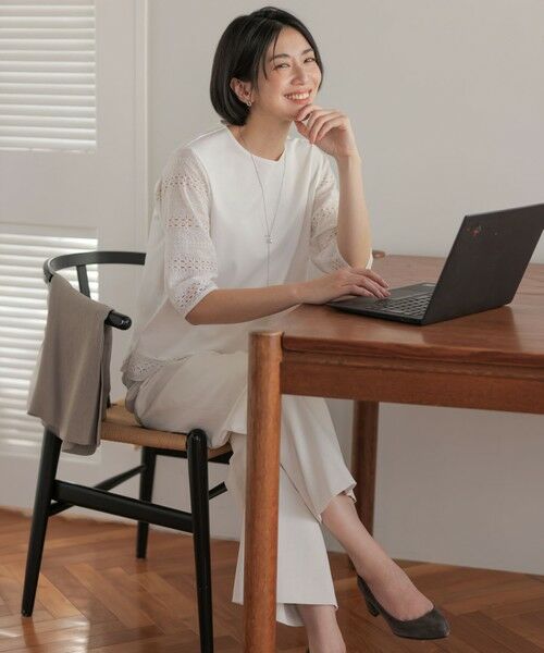 L size ONWARD(大きいサイズ) / エルサイズオンワード テーラードジャケット | BREEZE COOL トロ テーラード ジャケット | 詳細1