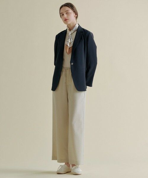 L size ONWARD(大きいサイズ) / エルサイズオンワード テーラードジャケット | BREEZE COOL トロ テーラード ジャケット | 詳細9