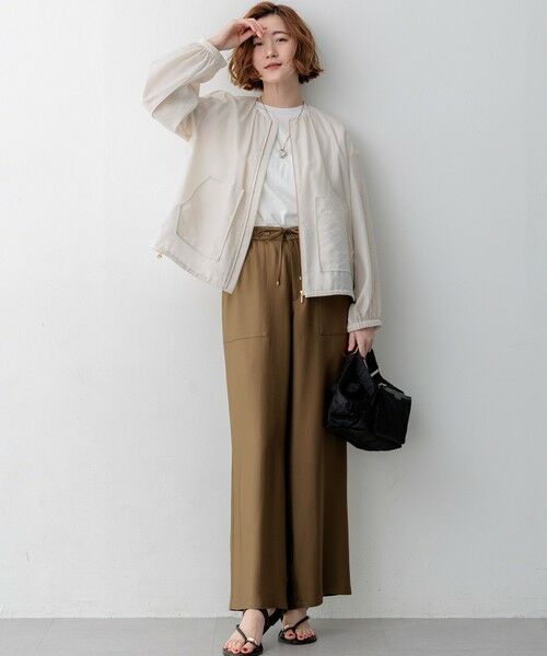 L size ONWARD(大きいサイズ) / エルサイズオンワード その他アウター | シアータンブラー ダブルポケット ブルゾン | 詳細17