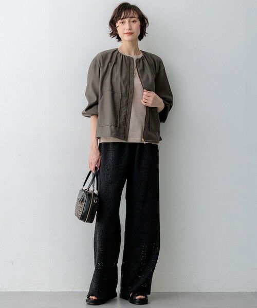 L size ONWARD(大きいサイズ) / エルサイズオンワード その他アウター | シアータンブラー ダブルポケット ブルゾン | 詳細20