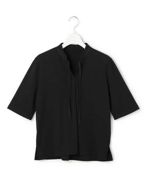 L size ONWARD(大きいサイズ) / エルサイズオンワード カットソー | スパンプラチナムジョーゼット ナロータイカットソー | 詳細16