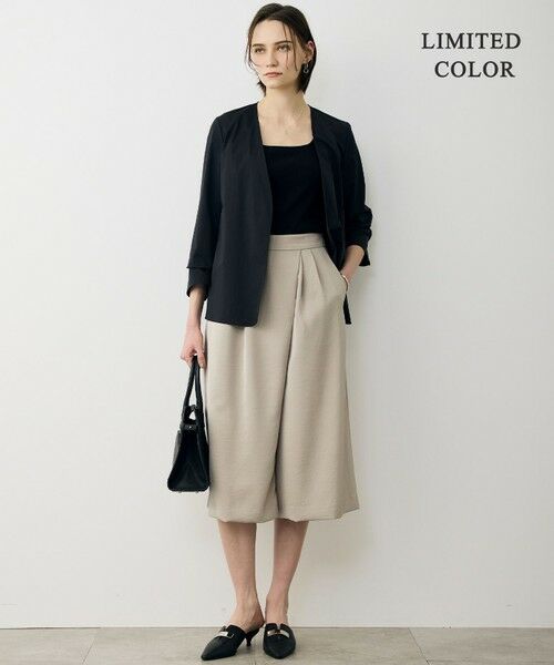 L size ONWARD(大きいサイズ) / エルサイズオンワード タンクトップ | 【WEB限定カラーあり】 ブロードステッチリブ タンクトップ | 詳細9