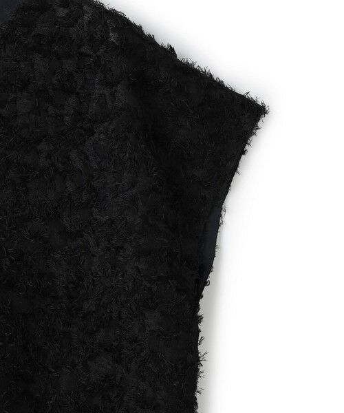 L size ONWARD(大きいサイズ) / エルサイズオンワード カットソー | シアーカットジャガード Vネックトップス | 詳細6