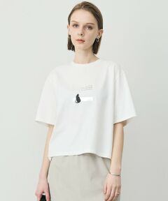 L size ONWARD(大きいサイズ) / エルサイズオンワード カットソー | ロゴTEE（猫モチーフ）