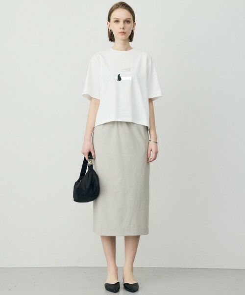 L size ONWARD(大きいサイズ) / エルサイズオンワード カットソー | ロゴTEE（猫モチーフ） | 詳細1