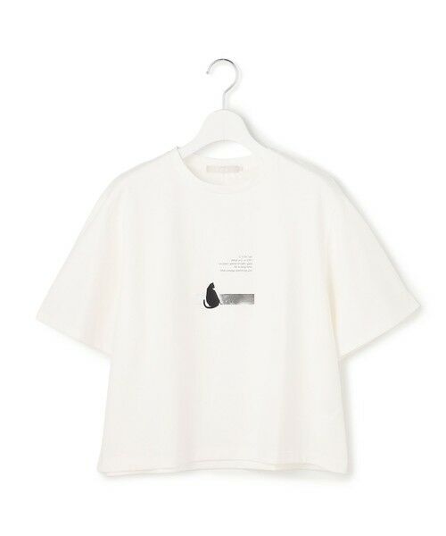 L size ONWARD(大きいサイズ) / エルサイズオンワード カットソー | ロゴTEE（猫モチーフ） | 詳細3