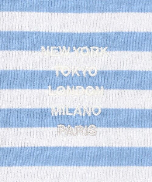 L size ONWARD(大きいサイズ) / エルサイズオンワード カットソー | 【30th ANNIVERSARY】 PARIS ボーダーTシャツ | 詳細6