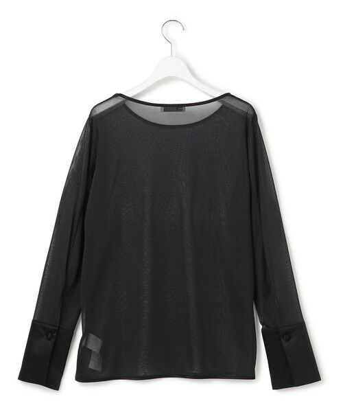 L size ONWARD(大きいサイズ) / エルサイズオンワード カットソー | 【WEB＆一部店舗限定】SheerSerika ボートネックプルオーバー | 詳細1