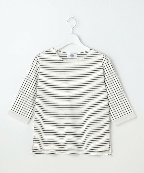 L size ONWARD(大きいサイズ) / エルサイズオンワード カットソー | スムースジャージー ボーダー カットソー | 詳細4