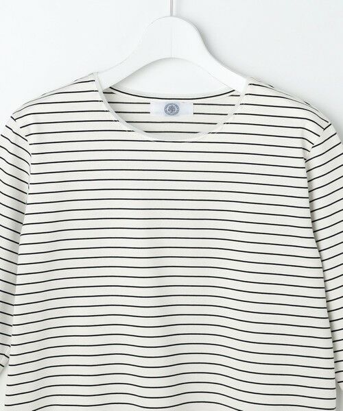 L size ONWARD(大きいサイズ) / エルサイズオンワード カットソー | スムースジャージー ボーダー カットソー | 詳細5