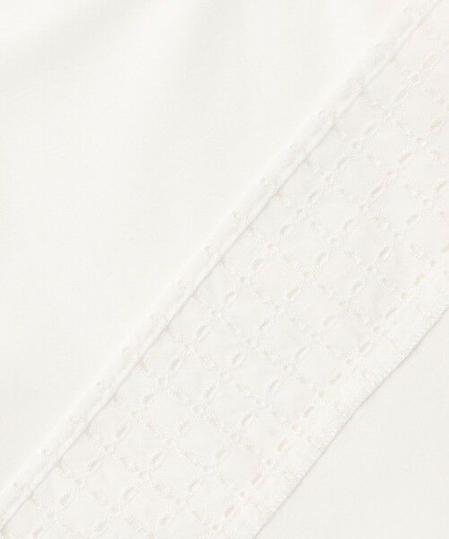 L size ONWARD(大きいサイズ) / エルサイズオンワード カットソー | エンブロコンビ シャツジャージー バンドカラー カットソー | 詳細9