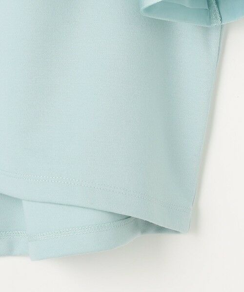 L size ONWARD(大きいサイズ) / エルサイズオンワード カットソー | ゆるVネックチュールフリル袖 プルオーバー | 詳細14