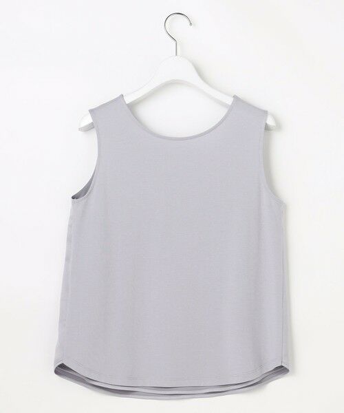 L size ONWARD(大きいサイズ) / エルサイズオンワード タンクトップ | 【2WAY】サテン タンクトップ | 詳細7