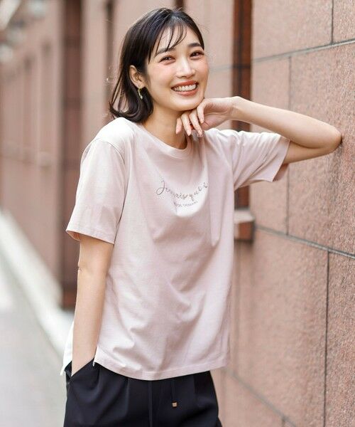 L size ONWARD(大きいサイズ) / エルサイズオンワード カットソー | ビジュープリント Ｔシャツ | 詳細5