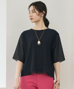 L size ONWARD(大きいサイズ) / エルサイズオンワード カットソー | 【カタログ掲載】ストレッチアムンゼン Tブラウス