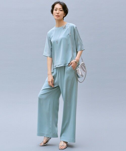 L size ONWARD(大きいサイズ) / エルサイズオンワード カットソー | 【カタログ掲載】ストレッチアムンゼン Tブラウス | 詳細11