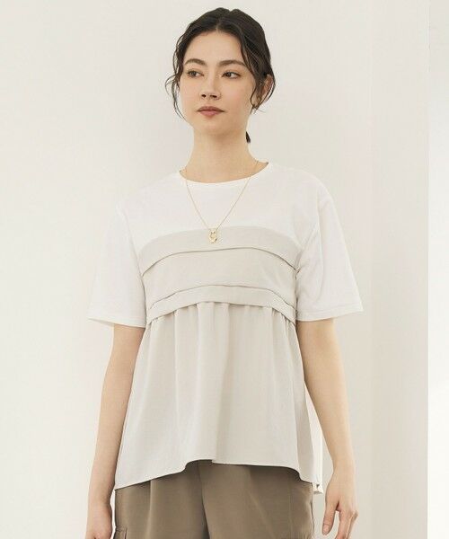 L size ONWARD(大きいサイズ) / エルサイズオンワード カットソー | 【カタログ掲載】ビスチェコンビ Tシャツ | 詳細13