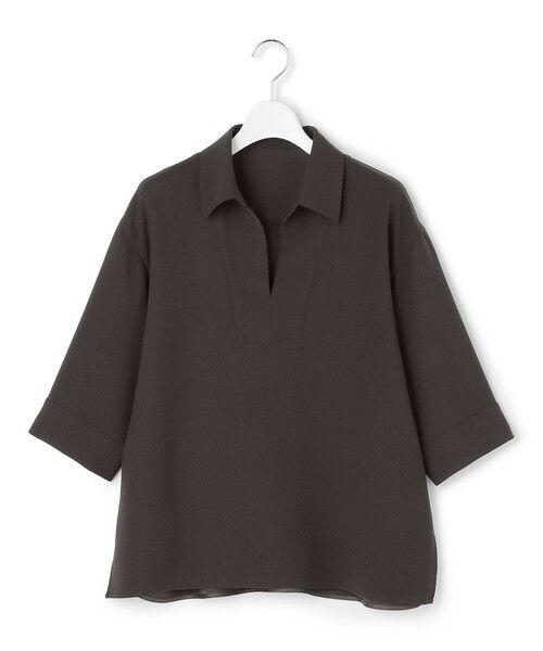 L size ONWARD(大きいサイズ) / エルサイズオンワード シャツ・ブラウス | ストレッチジョーゼット スキッパー ブラウス | 詳細5