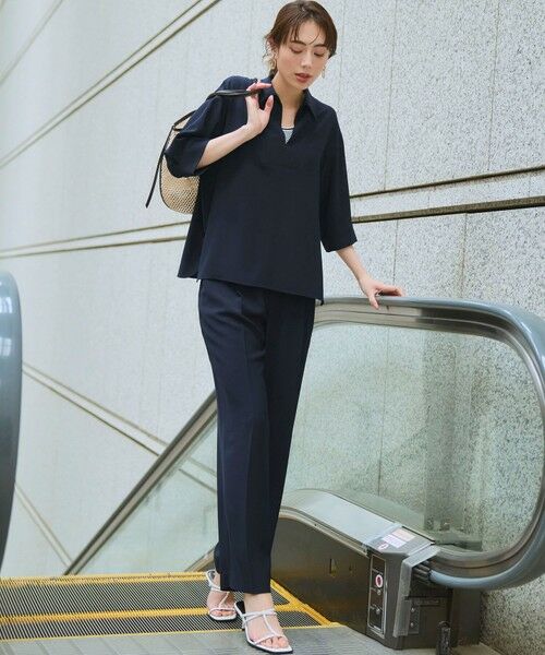 L size ONWARD(大きいサイズ) / エルサイズオンワード シャツ・ブラウス | ストレッチジョーゼット スキッパー ブラウス | 詳細11