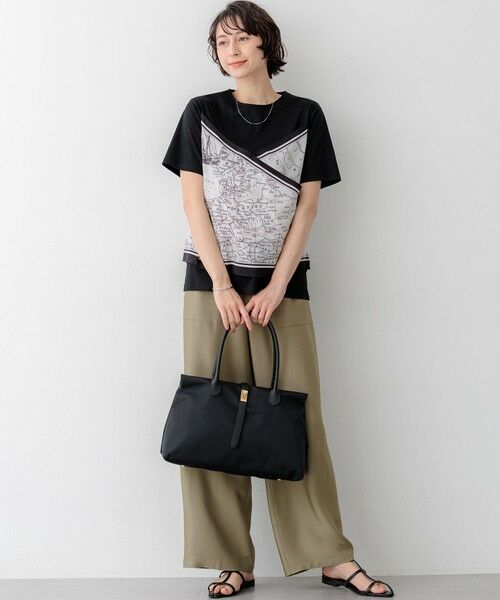 L size ONWARD(大きいサイズ) / エルサイズオンワード カットソー | スカーフコンビジャージー カットソー | 詳細7